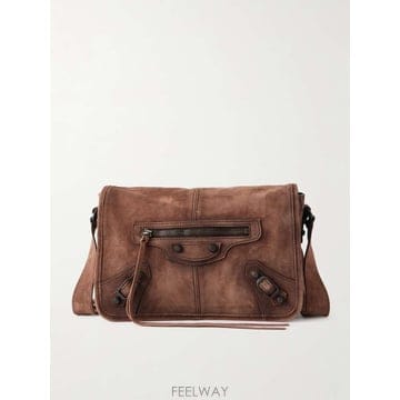 26 F/W 발렌시아가 르 시티 플랩 메신저 레더 백 8731732A B0082101175