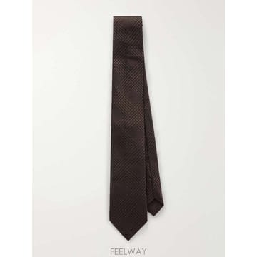 톰포드 7CM 프린스 오브 웨일즈 체크 실크 타이 STE001-S0 B0082122180