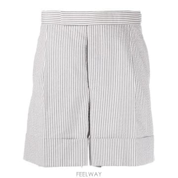 톰브라운 스트라이프 코튼 쇼츠