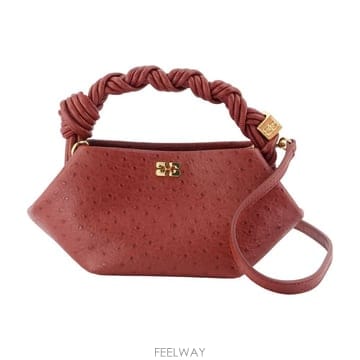 26 F/W 가니 BOU 미니 OSTRICH 지갑 GANNI 신세틱  B0732185225