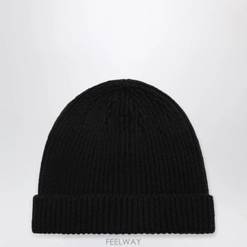 26 F/W 릭오웬스 블랙 리브드 캐시미어 블렌드 비니 RU02F44 B0052254320
