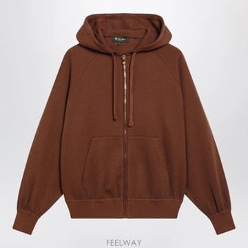 로로피아나 코튼 후드 브라운