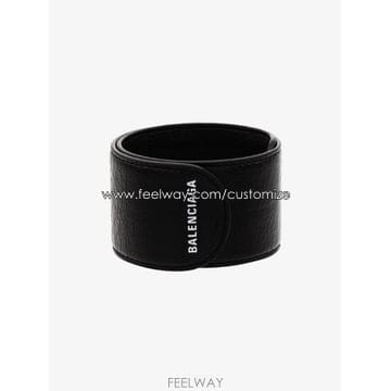 [당일배송]발렌시아가  사이클 레더 브레이슬릿 483272 DE919 1000