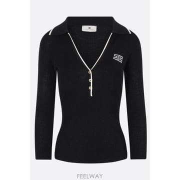 [E32]ELISABETTA FRANCHI MK17B66E2685 의류 니트 스웨터 가디건 ELISABETT