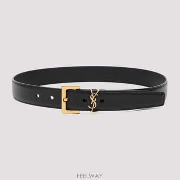 Saint Laurent [D14]���ζ� 155261000 NERO ���� ��Ʈ �㸮�� Saint Laurent Belt with YS[D14]���ζ� 155261000 NERO ���� ��Ʈ �㸮�� Saint Laur