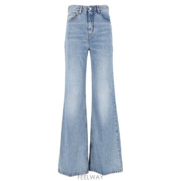 [A94]아미 FTR420DE0046480 여성 청바지 데님진 AMI AMI Flare Jeans