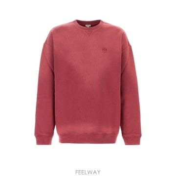 [X45]로에베 H526Y24X87 RED 남성 맨투맨 스웨트셔츠 후드 Red cotton sweatshir