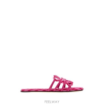 [X45]로에베 LPEA465X11 ORCHID 여성 샌들 슬리퍼 샌들힐 플립플랍 샌들힐 Pink canva