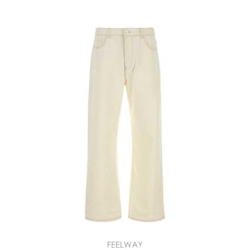 [X45]아미 HTR450DE0134 136 남성 데님 청바지 진 Ivory denim jeans