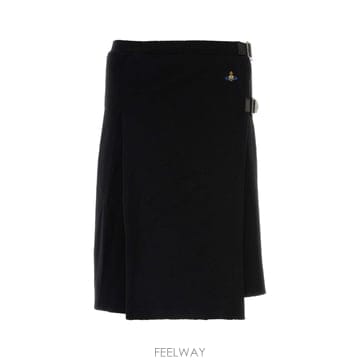 [X45]비비안웨스트우드 3802001KY005E N401 Black wool Alex skirt