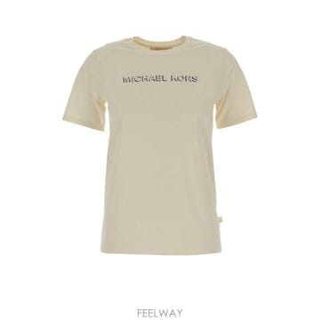마이클 코어스 MK SHDW EMBSSED 로고 티셔츠