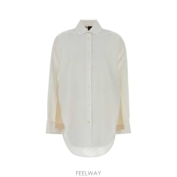 Loewe [X45]�ο��� S616Y05X58 WHITEBEIGE ���� ���� ���� ����콺 White poplin Pa[X45]�ο��� S616Y05X58 WHITEBEIGE ���� ���� ���� ����