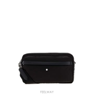 Montblanc [X45]������ 222907 000 ���� ��Ʈ�� ���۹� ũ�ν��� Black canvas crossbody b[X45]������ 222907 000 ���� ��Ʈ�� ���۹� ũ�ν��� Bla