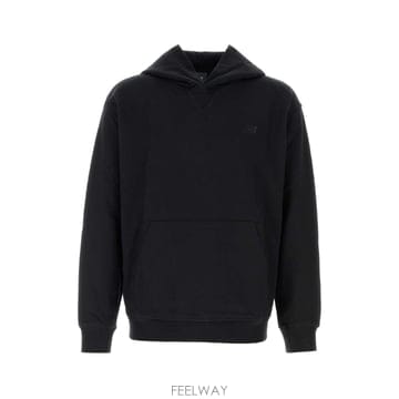 [X45]뉴발란스 MT41534BK BLACK 남성 맨투맨 스웨트셔츠 후드 Black cotton sweat