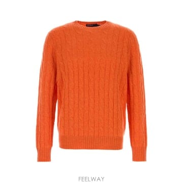 Ralph Lauren [X45]����  710876728 023 ���� ������ ��Ʈ ����� Orange cashmere sweater[X45]����  710876728 023 ���� ������ ��Ʈ ����� Orang