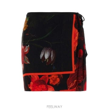 Dries Van Noten [X45]�帮���ݳ�ư 2620106004049 975 ���� ��ĿƮ ġ�� �� �̵� �̴Ͻ�ĿƮ Printed s[X45]�帮���ݳ�ư 2620106004049 975 ���� ��ĿƮ ġ�� 