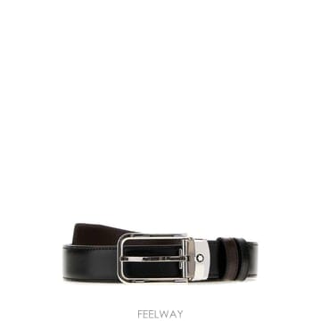 Montblanc [X45]������ 223405 000 ���� ��Ʈ �㸮�� ������� Black leather reversible [X45]������ 223405 000 ���� ��Ʈ �㸮�� ������� Black