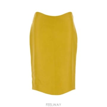 Alaia [X45]�˶��̾� AA9J2559C228D 242 ���� ��ĿƮ ġ�� �� �̵� �̴Ͻ�ĿƮ Yellow leat[X45]�˶��̾� AA9J2559C228D 242 ���� ��ĿƮ ġ�� �� ��