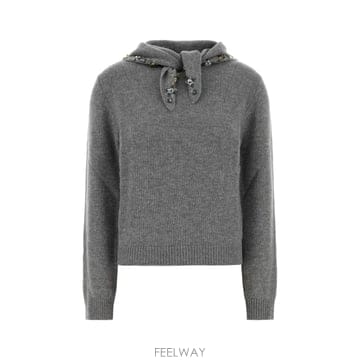 PRADA [X45]����� P24F3FSOOO17E2 F0031 ���� ������ ��Ʈ ����� Grey cashmere sw[X45]����� P24F3FSOOO17E2 F0031 ���� ������ ��Ʈ ����