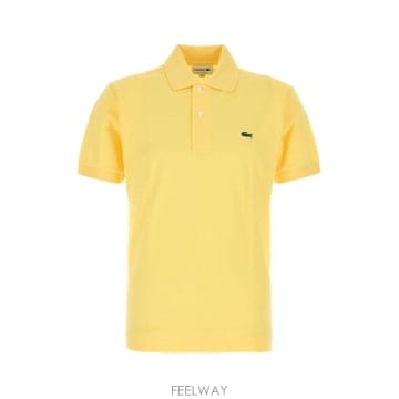 [X45]라코스테 L1212 107 남성 폴로 피케셔츠 Yellow piquet polo shirt