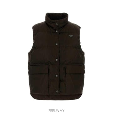 PRADA [X45]����� 292390SOOO1WQ8 F0324 ���� �е� �ٿ����� �ٿ��Ʈ Ǫ������ Brown Re[X45]����� 292390SOOO1WQ8 F0324 ���� �е� �ٿ����� ��