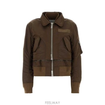 Sacai [X45]��ī�� 2608582 601 ���� ���� ����Ʈ �������� ���� ���� Brown nylon bomber[X45]��ī�� 2608582 601 ���� ���� ����Ʈ �������� ����