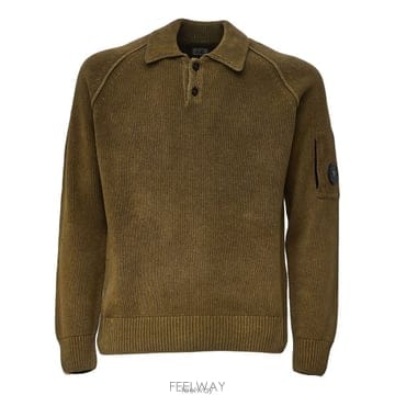26 FW CP컴퍼니 세닐 폴로 스웨터 340 21CMKN198A005558G