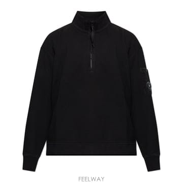 26 FW CP컴퍼니 스탠드 칼라 하프집 스웨트셔츠 999 21CMSS020A006372M