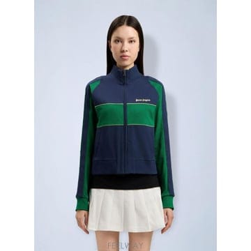 26 FW 팜앤젤스 여성 Classic Logo Zipped Crew Jacket pma0264233blu