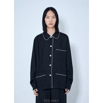 토템 핍 파이핑 버튼 다운 파자마