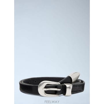 26 FW 아워레가시 여성 Curved Buckle Belt our0346003blk F