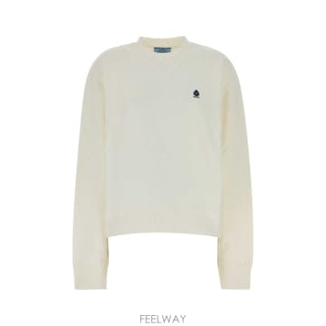 26FW 프라다 화이트 코튼 스웨트 셔츠 134730SOOO19YOF0009 TP576286104