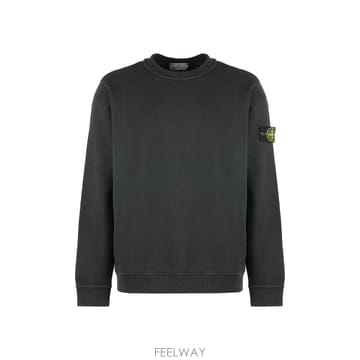 25SS 스톤아일랜드 스웨트 셔츠 made of organic 코튼 fleece 811561241V0162 