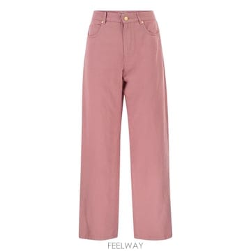 26SS 막스마라 SMMONORATA   5 pocket trousers in 코튼 앤 linen 26191