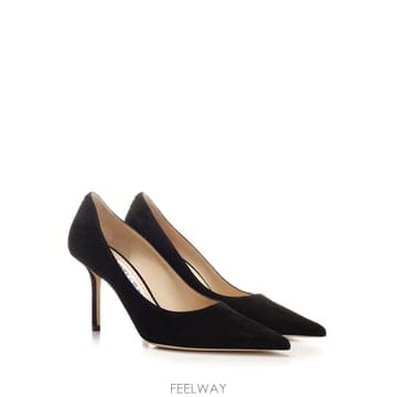 지미추 Love suede stiletto pumps LOVE85BWJBLACK TP572914546