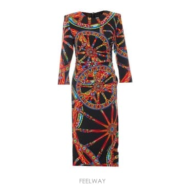 26 F/W 돌체 앤 가바나 CARRETTO 프린트 드레스 F60AC B0012254568