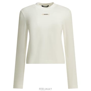 26FW 자크뮈스 Gros Grain crew 넥 T 셔츠 TSW00155AJ00124WHITE TP5768