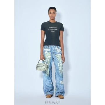 26 F/W 아크네 스튜디오 핏 로고 티셔츠 CL0395-BM0 B0112255284