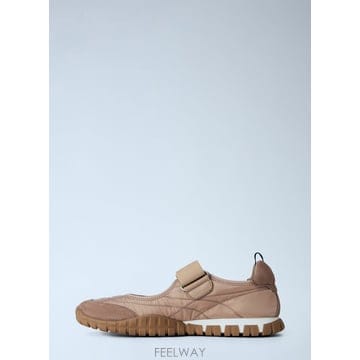 26 F/W 미우미우 TYRE 테크니컬 패브릭 & 스웨이드 플랫슈즈  B0112255296