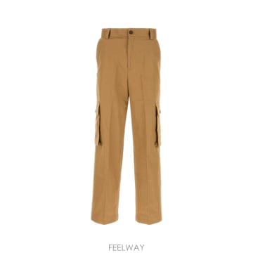 24FW Maison Kitsune Camel 코튼 cargo pant NM01122WW0078P245 TP