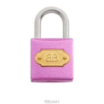 26SS Balenciaga Padlock shaped pendant 8562142AB3G5286 TP570