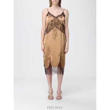 26SS 살바토레 페라가모 Abito di seta e pizzo Ferragamo 13I145793306 