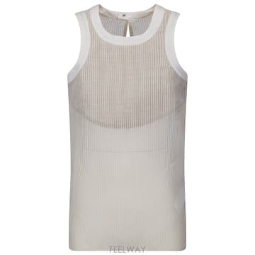26SS Sacai Chiffon 탱크 탑 2608331051 TP570622094