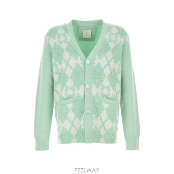 25FW Givenchy Pastel 그린 울 blend 가디건 BM90TJ4YL0341 TP57749267