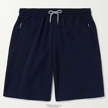 브루넬로 쿠치넬리 컴포트 스트레이트 코튼 블렌디드 저지 드로스트링