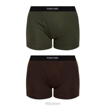 26 FW 톰포드 2팩 로고 웨이스트밴드 박서 브리프 멀티컬러 T4XC310400