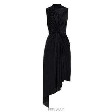 발렌시아가 비대칭 스트레치 드레스 857338TRV97 1000 TP979532685
