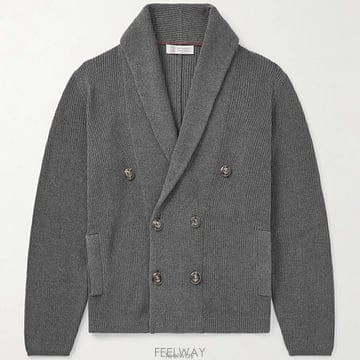 Brunello Cucinelli 26 FW ���ڷ� ��ġ�ڸ� �׷��� �� ��Į�� ���� �극��Ƽ�� ����� ��ư �����26 FW ���ڷ� ��ġ�ڸ� �׷��� �� ��Į�� ���� �극��