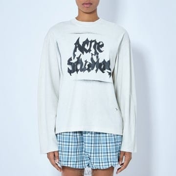 Acne 26 FW �׷��� �������� �ΰ� ����Ʈ �ս����� Ƽ���� CL0444 DC626 FW �׷��� �������� �ΰ� ����Ʈ �ս����� Ƽ���� CL04