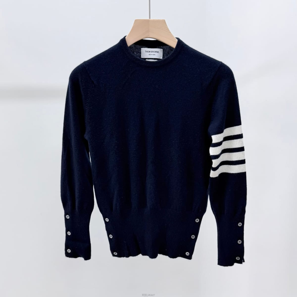 Thom Browne [S+��/42] ����� �缱���� ĳ�ù̾� ���� ��Ʈ ���̺�[S+��/42] ����� �缱���� ĳ�ù̾� ���� ��Ʈ ���̺�